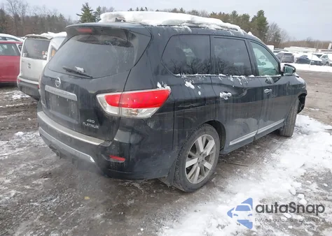 2016 Nissan Pathfinder Platinum из США, поврежденный, VIN 5N1AR2MM4GC657634
